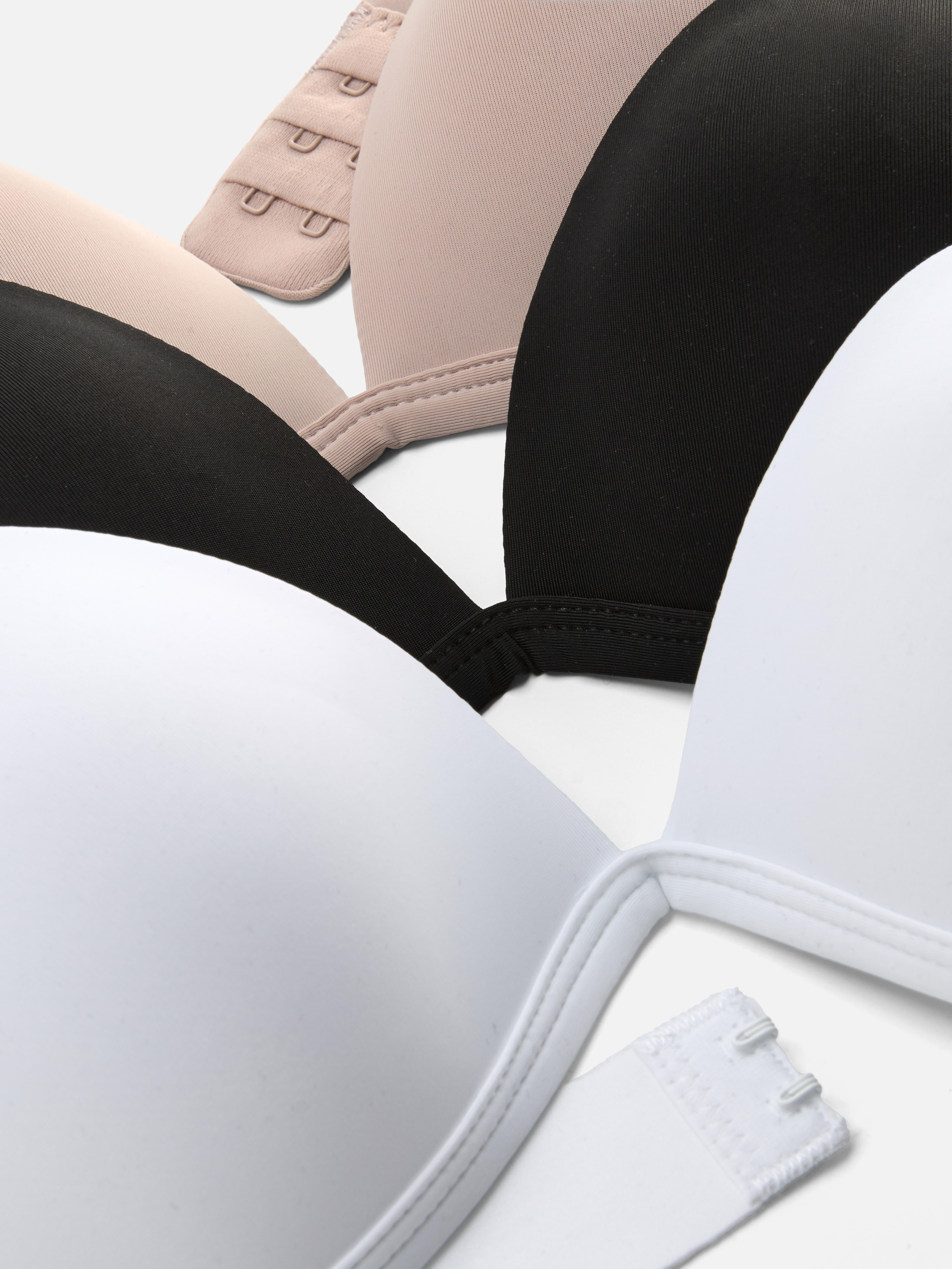 3-Pack Microfiber Wireless Bras