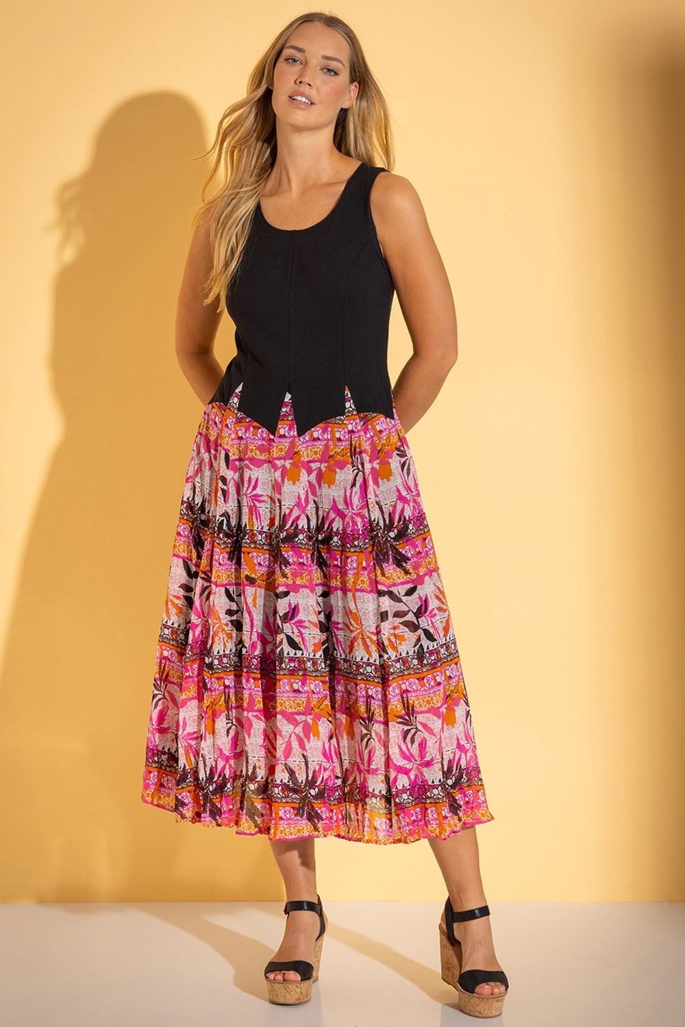 Klass. Sleeveless Parachute Dress