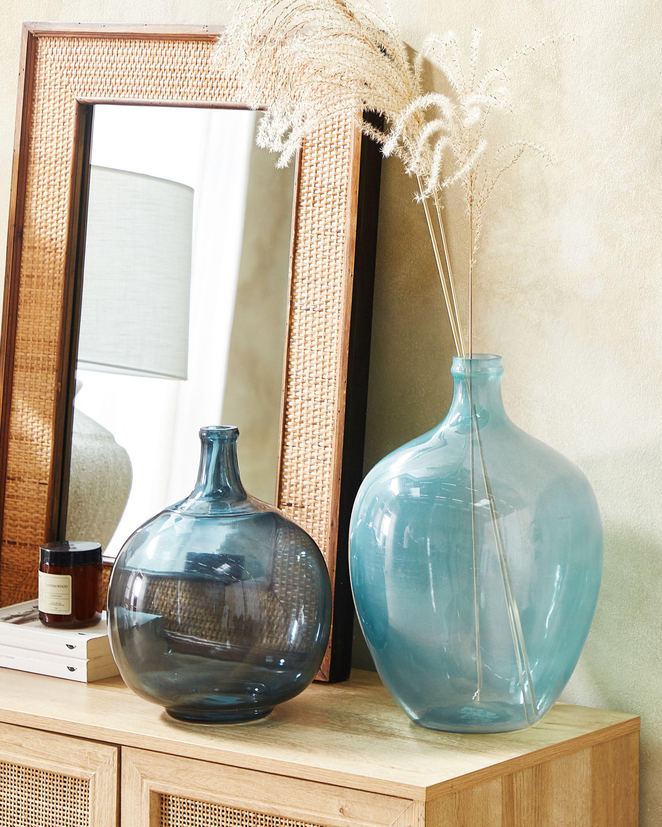 Flower Vase ROTI Glass 39 cm Light Blue