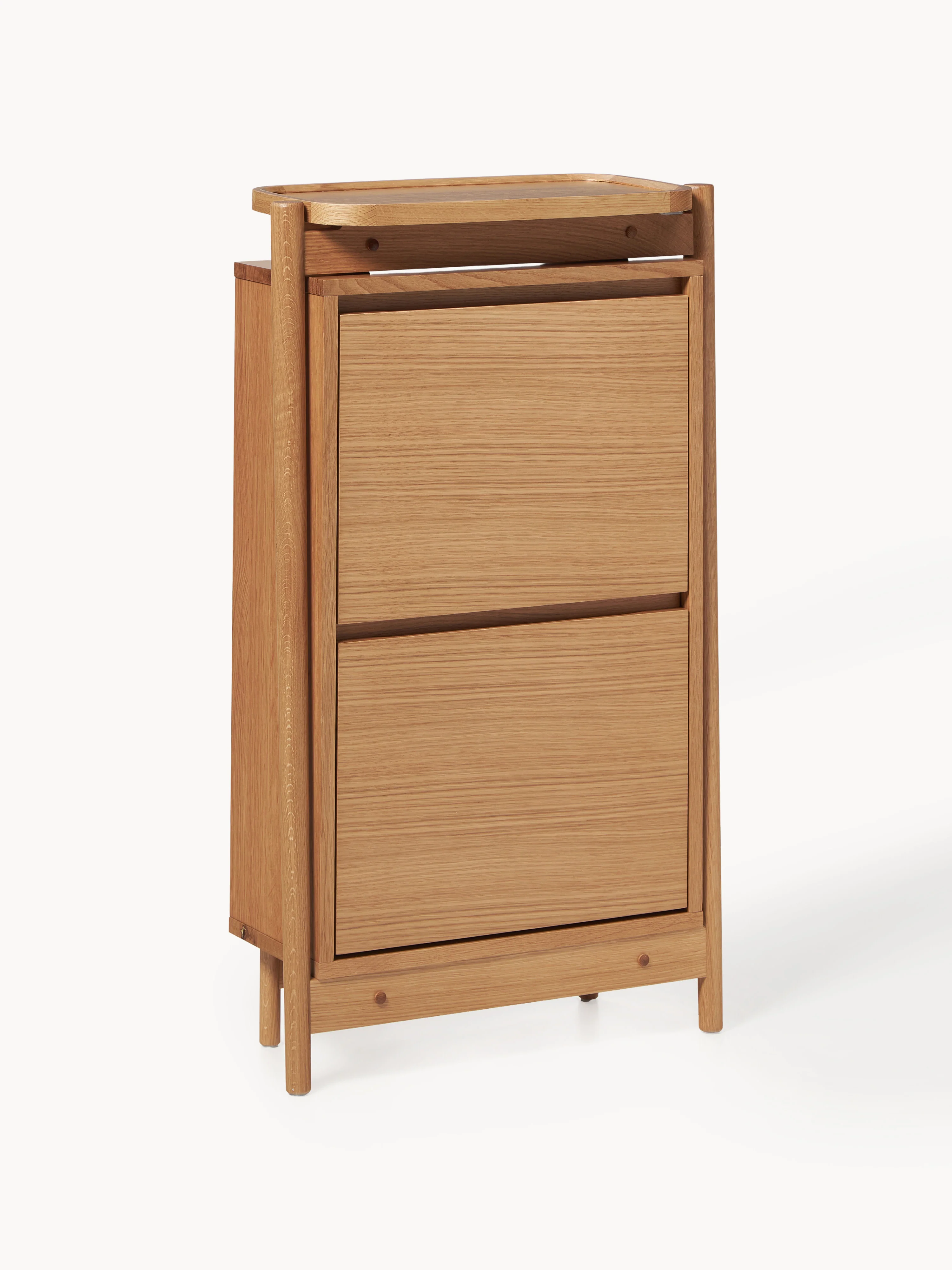 Holz-Schuhschrank Libby mit Klappfächern