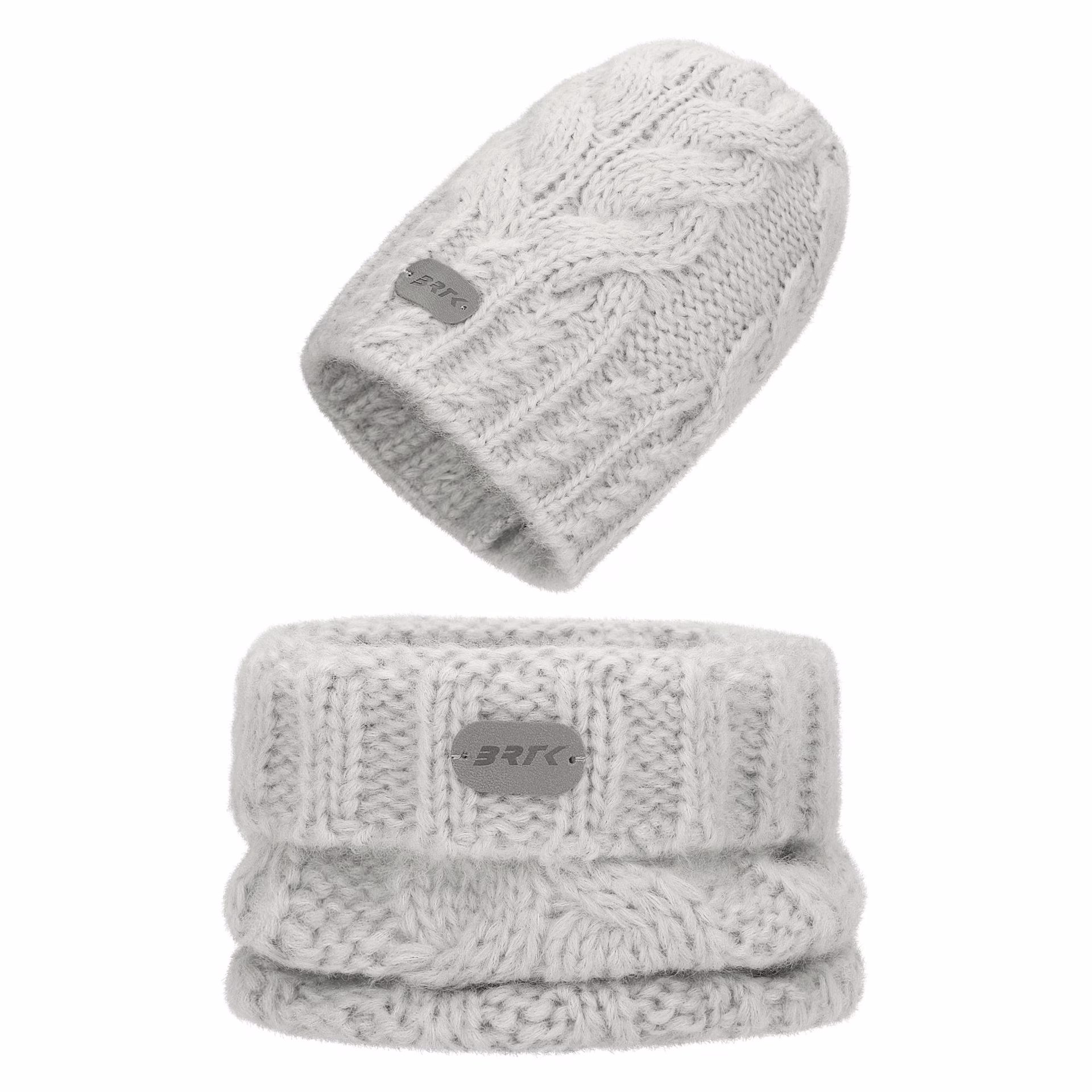 Zimowy zestaw BARTEK z wełny merino 85604-80, czapka   komin