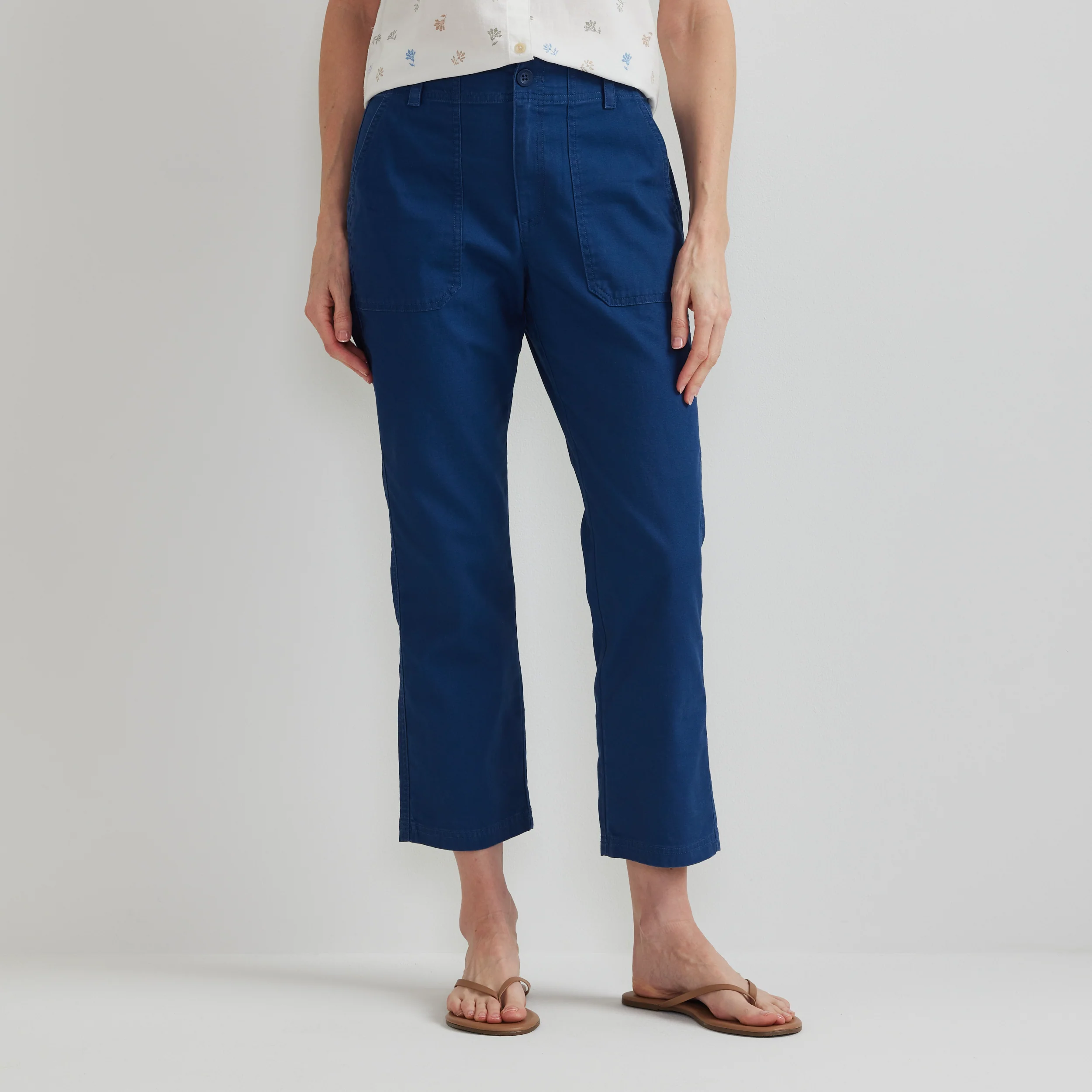 Women's Utility Stretch Canvas Kick Cropped Pants