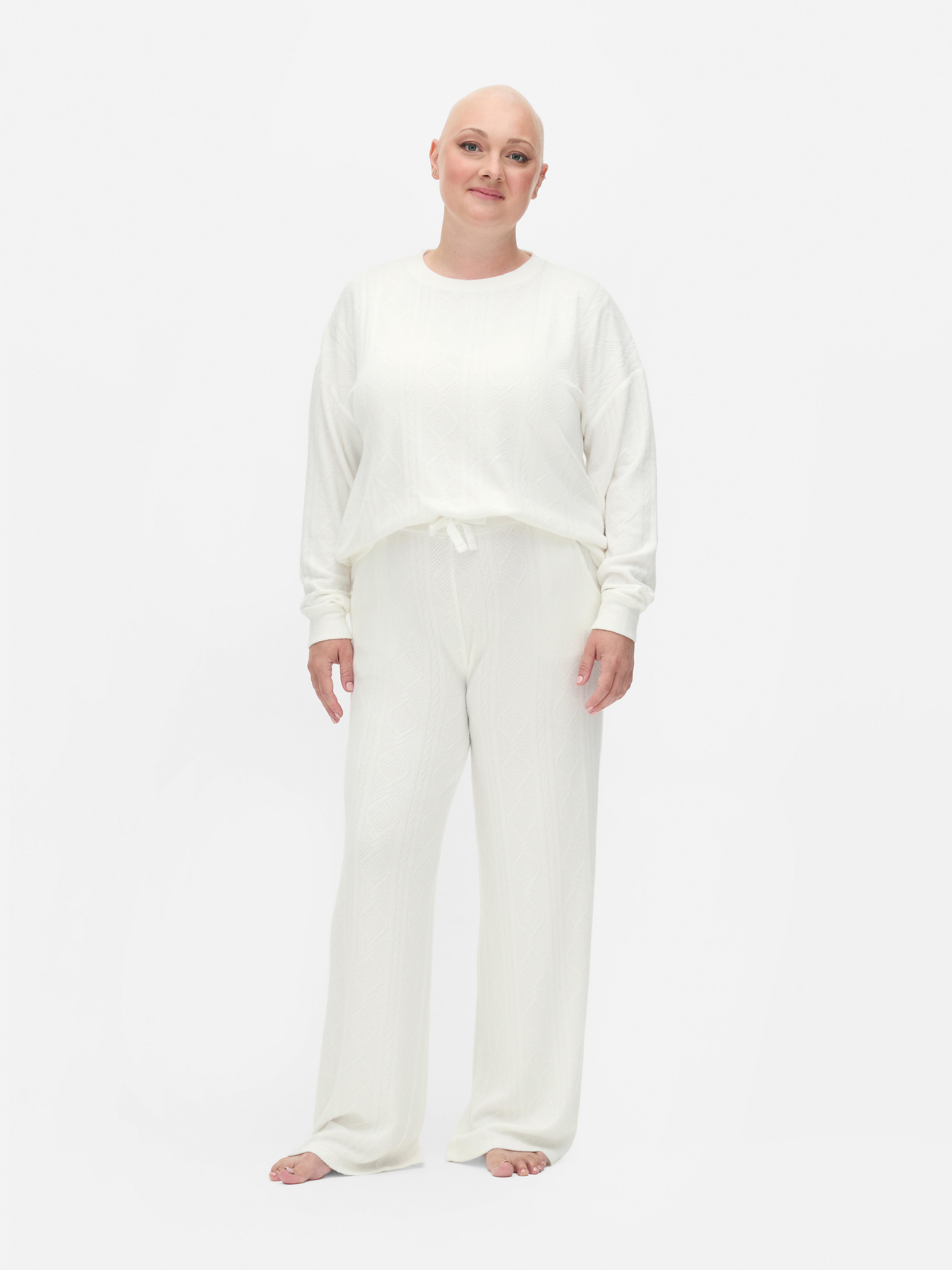 Super Soft Cable Straight Leg Pajama Bottoms