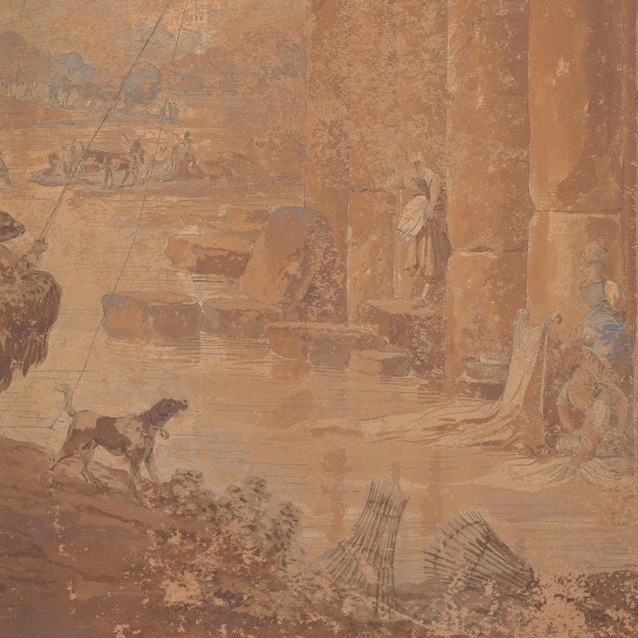 - Papier peint Ruines antiques 425x260