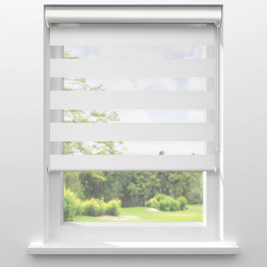 Kwantum Duo-Rolgordijnen | Duo Rolgordijn Dean  Wit