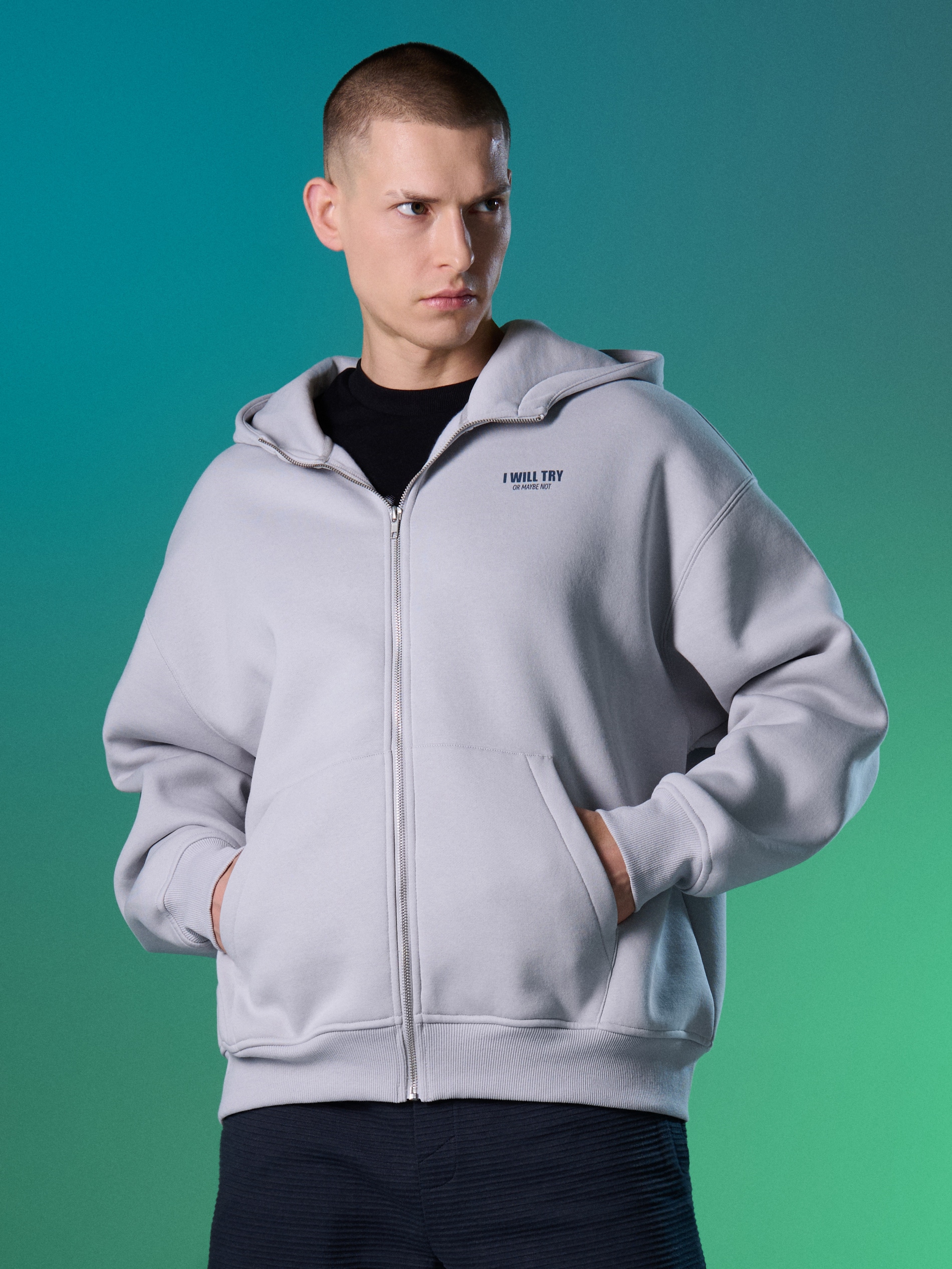 Rozpinana bluza z kapturem