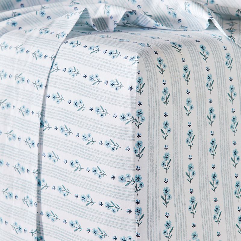 Lilibet White Floral Printed Sheet Set