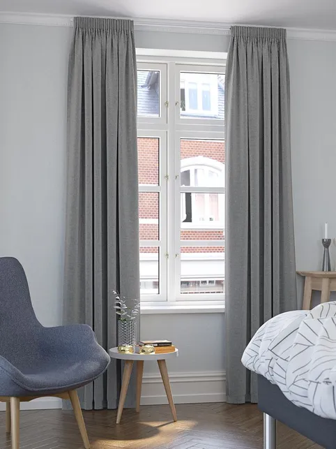 Mørklægningsgardin ALDRA 1x140x300 grå