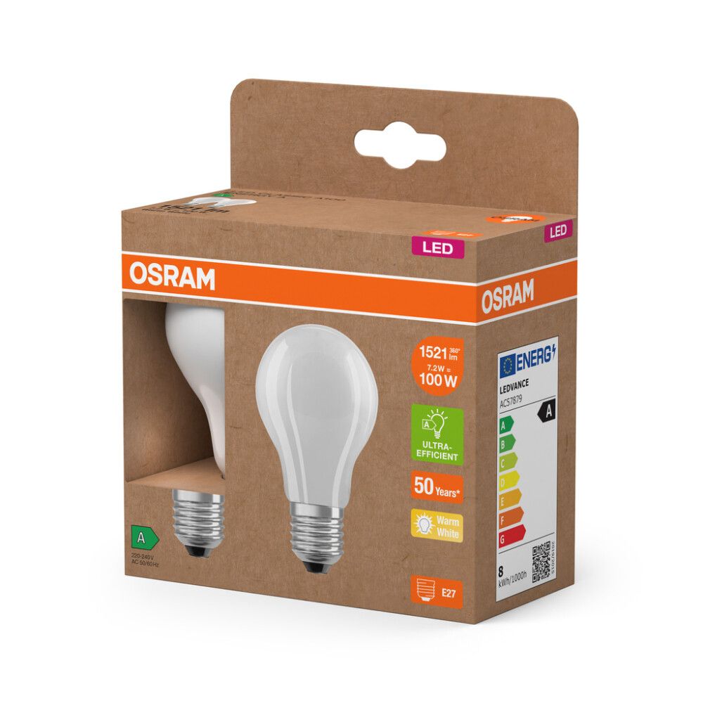 GLOBUSPÆRE LEDVANCE LED NORMAL MATT E27 7,2W