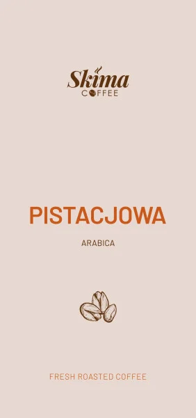 Kawa ziarnista 1kg Pistacjowa Smakowa 100% Arabica Świeżo Palona