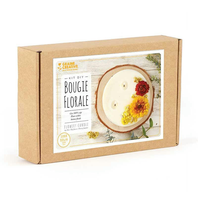 DIY - Coffret DIY faire des bougies florales