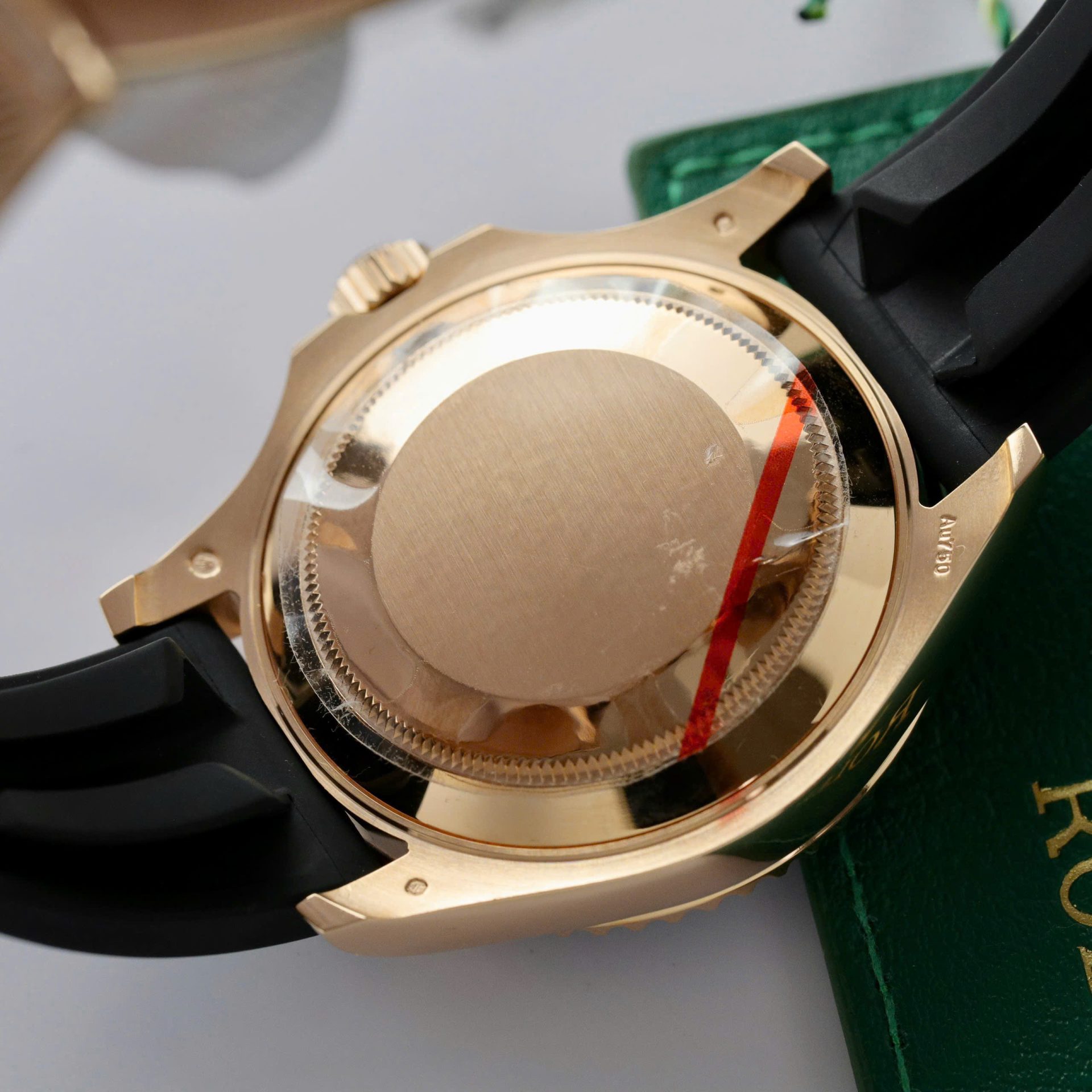 Rolex Yacht-Master RG Plated Black Dial 40mm Oysterflex Super Clone