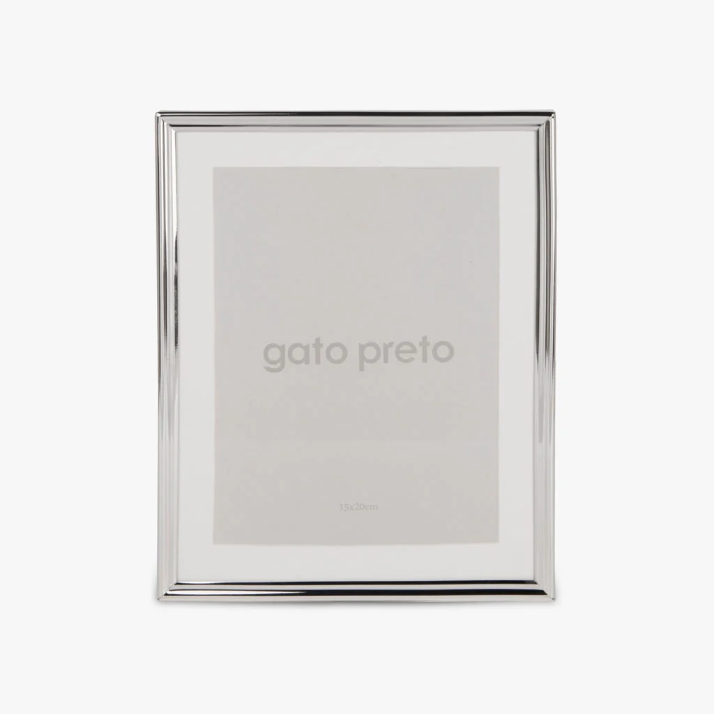 Moldura Lisa Prateada 15x20 SHINY & BRUSHED