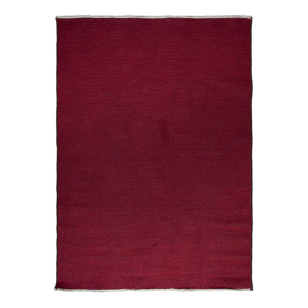 REVERSIBLE - Tapis réversible rouge/charbon 120x170