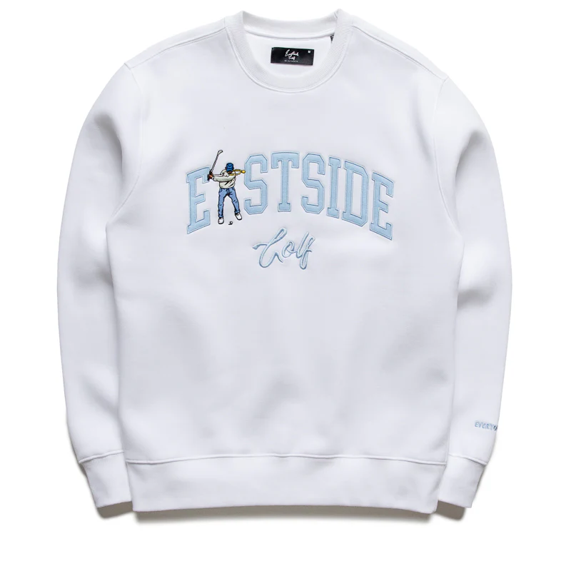 Eastside Golf Luxe Fleece Crew - Bright White