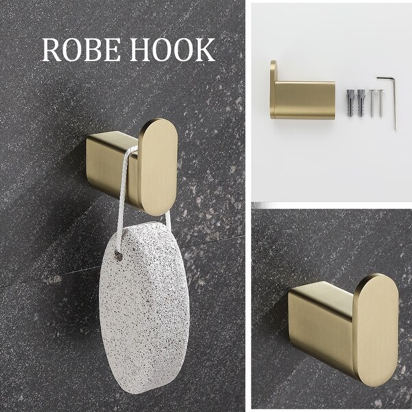 5 Piece Stainless Steel Bathroom Towel Rack Set Wall Mount