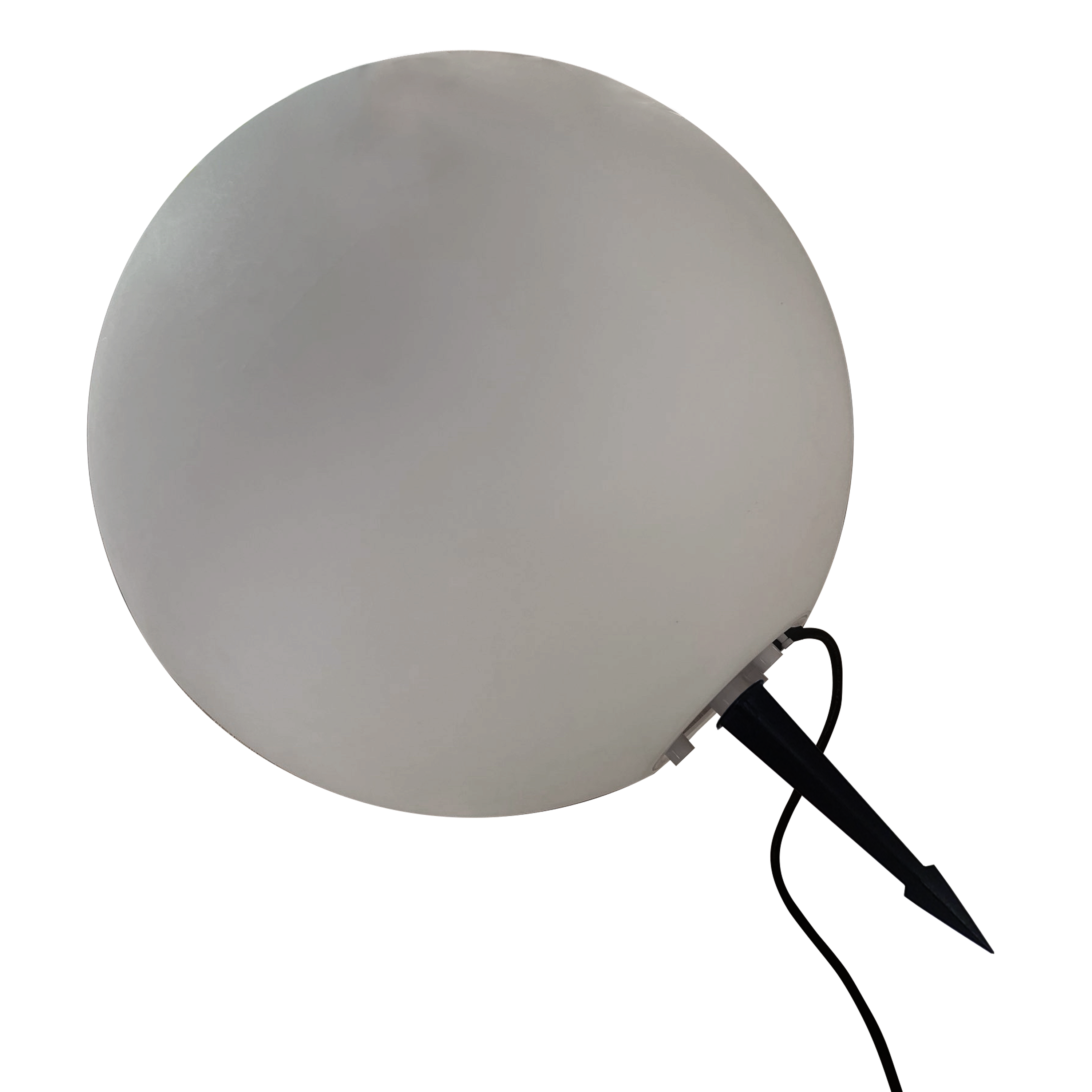 Lampa ogrodowa kula Gaja 45 cm akrylowa biała