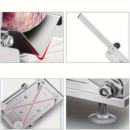 NNETM Adjustable Meat, Fruit & Vegetable Slicer with Stainless Steel Blades