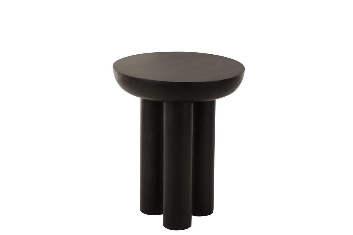 J-Line bijzettafel Trio - hout - zwart