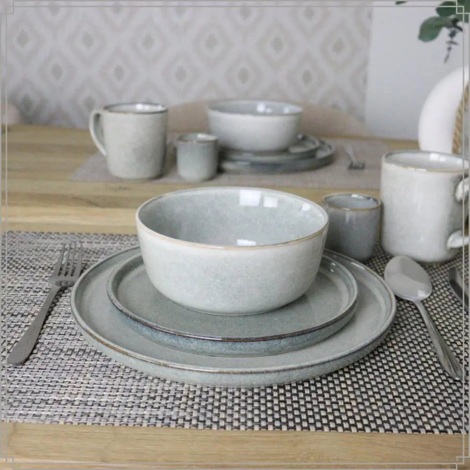 OTIX Ontbijtborden Bordenset 12 Persoons Dessertbord 21cm Aardewerk