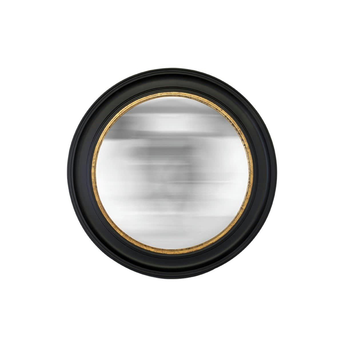 - Miroir rond convexe noir 100x100cm