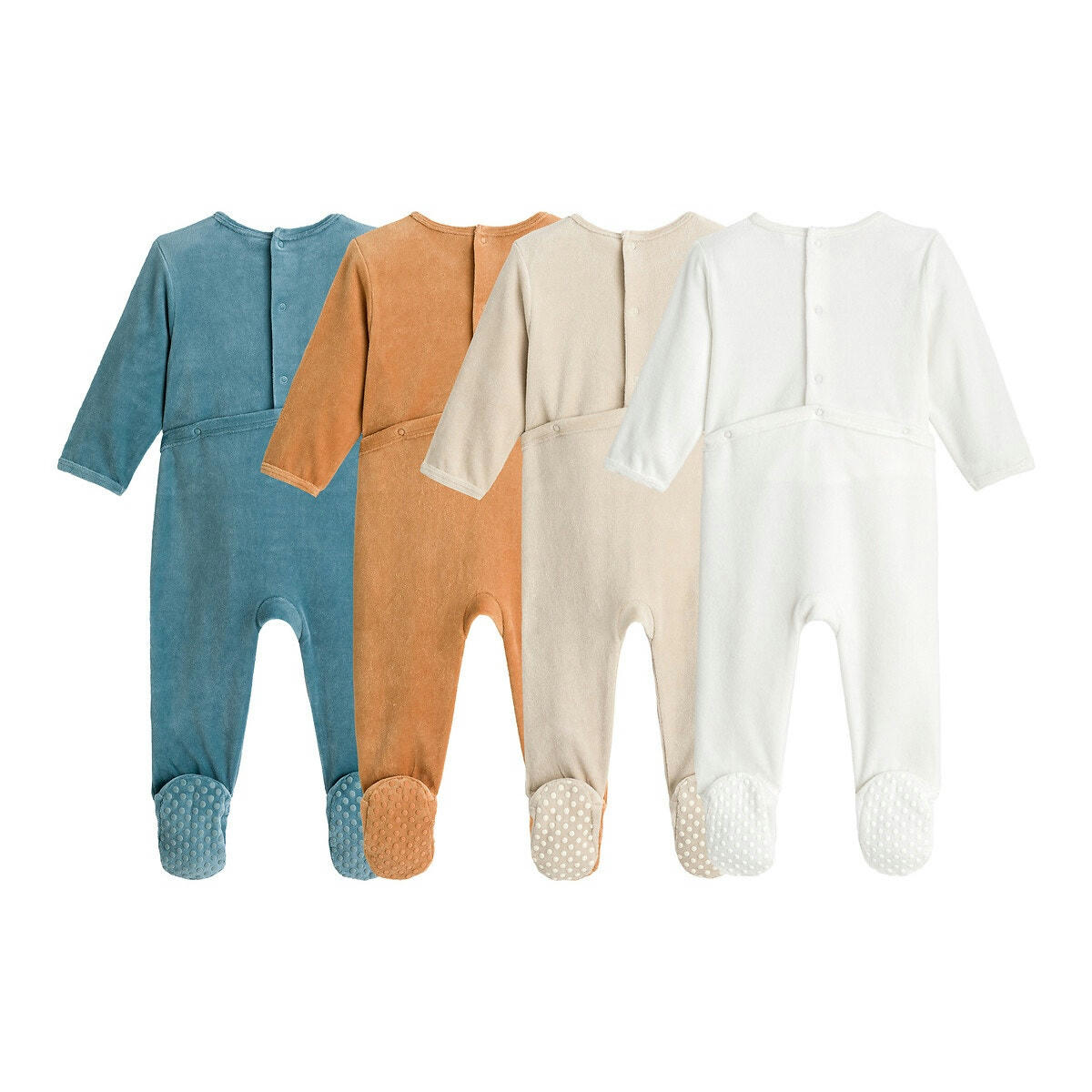 Lot de 4 pyjamas velours coton