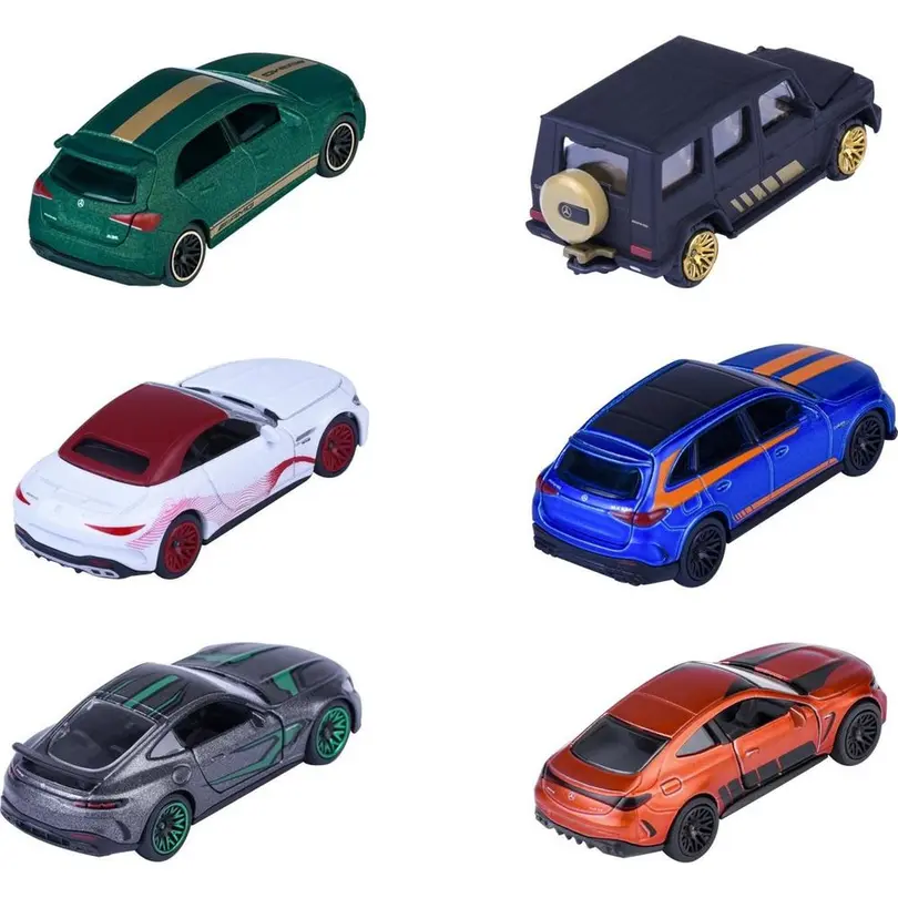 Spielset 6er-Set Mercedes-AMG Deluxe Cars