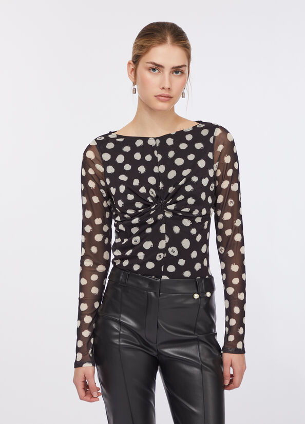 T-shirt a pois