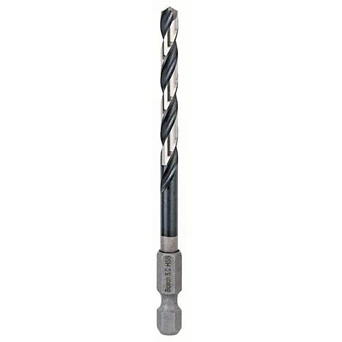 Foret métal diamètre 5 x 91mm longueur utile 52mm - queue 6 pans 1/4'' - BOSCH - 2608577056
