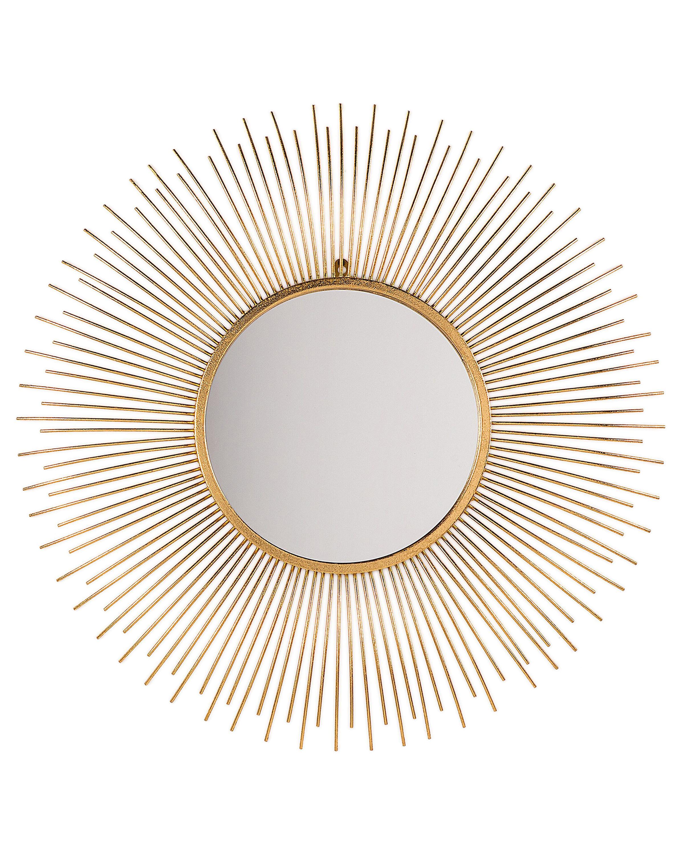 Wall Mirror CILLY 80 cm 80 cm Metal Gold