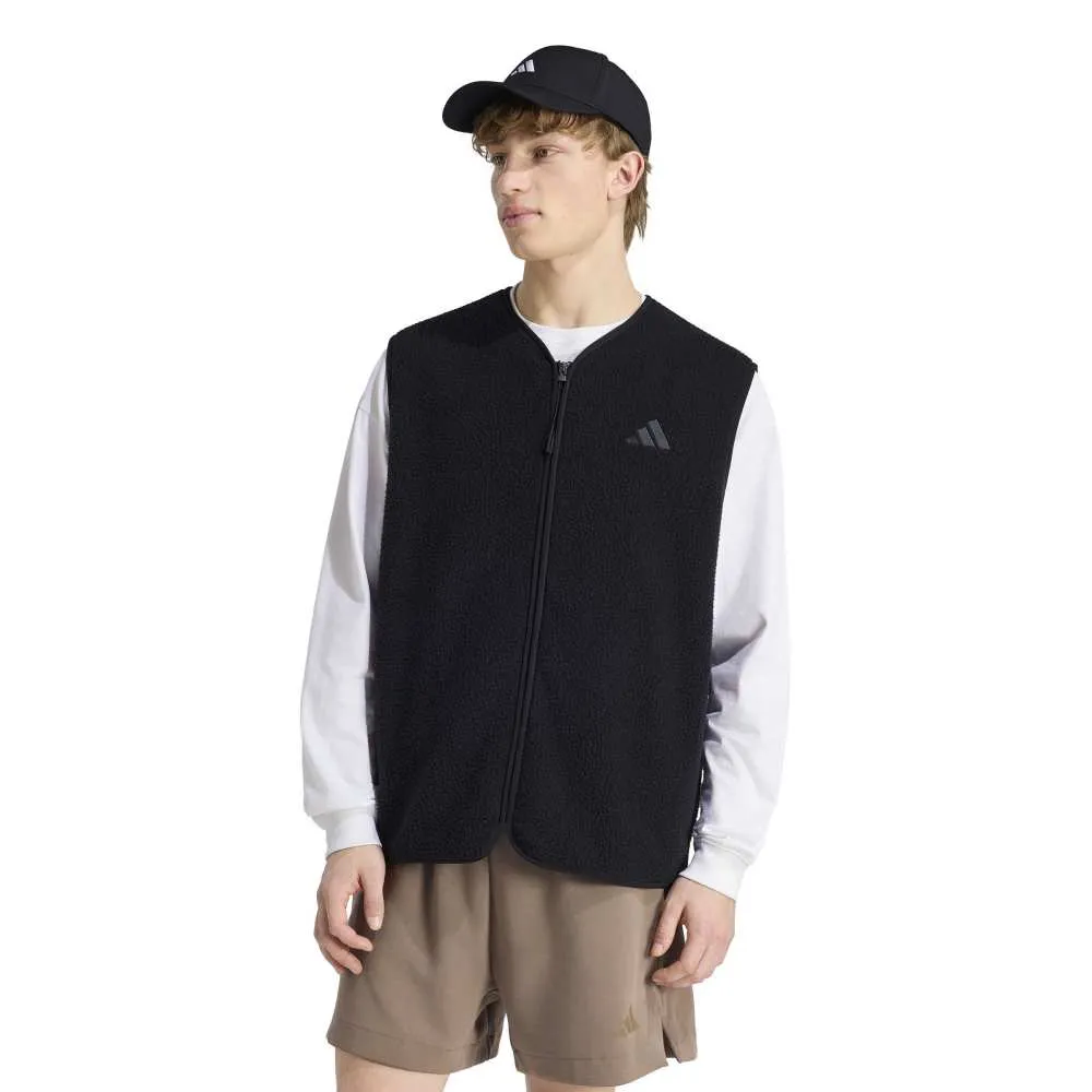 adidas City Tech 3 Stripes High Pile Fleece vest