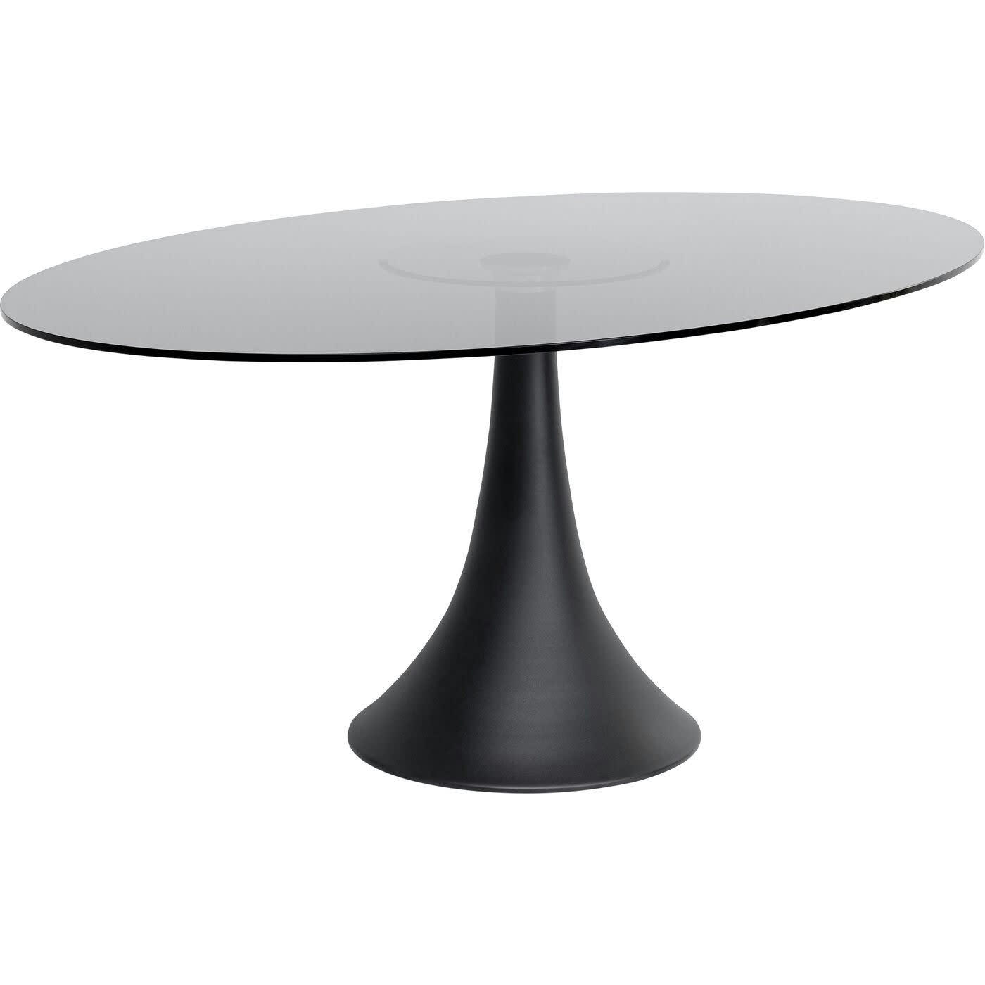 GRANDE POSSIBILITA - Table Grande Possibilita 180x120cm noire et verre fumé Kare Design
