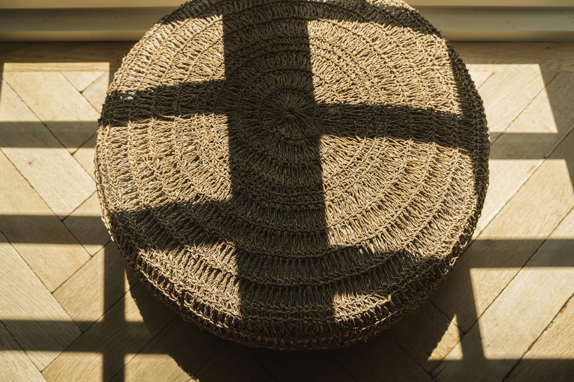 SEAGRASS - Pouf en jonc de mer D60