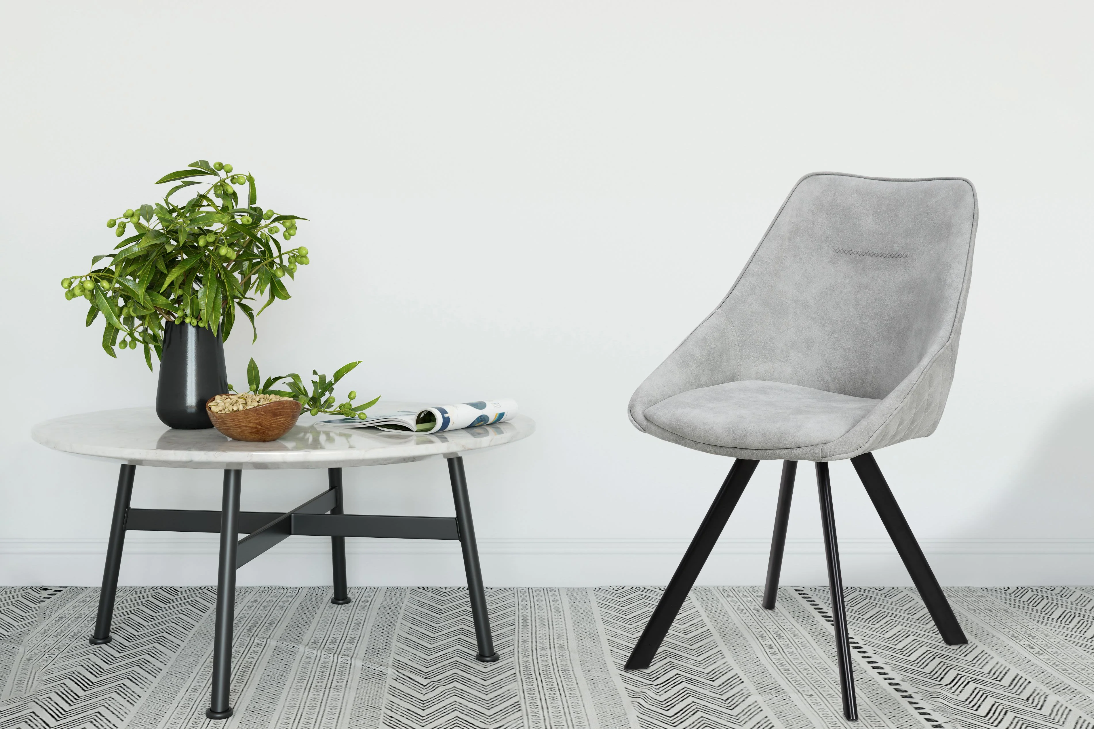 Set van 2 eetkamerstoelen Lucky