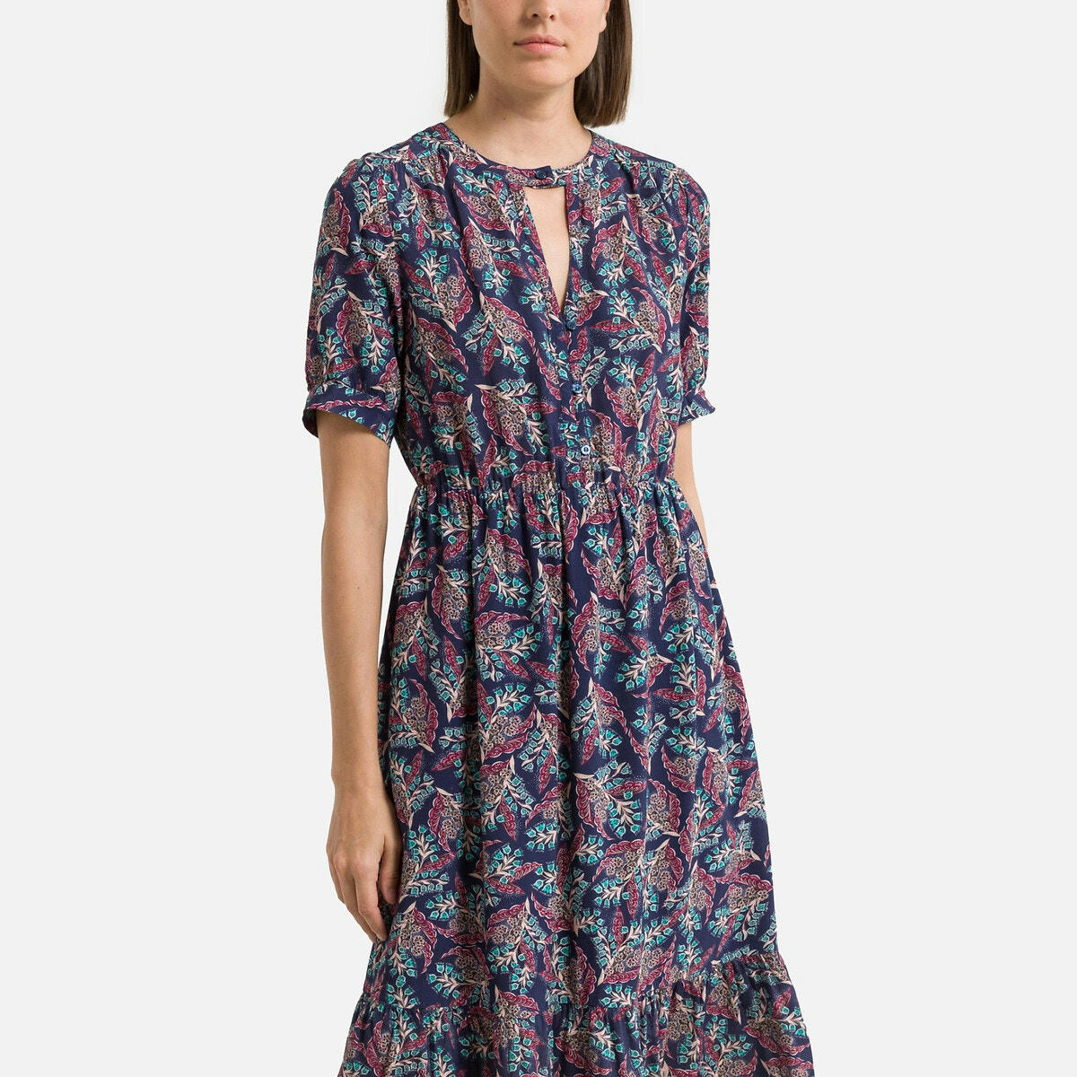 Robe imprimée manches courtes