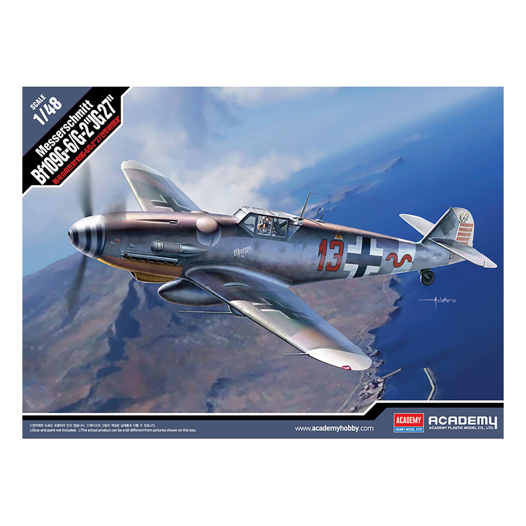 Academy Me Bf 109G-6/G-2 JG 27 Model Kit 1:48