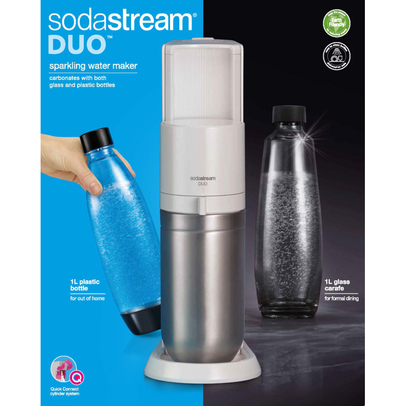 Machine à boisson pétillante Duo blanche SODASTREAM