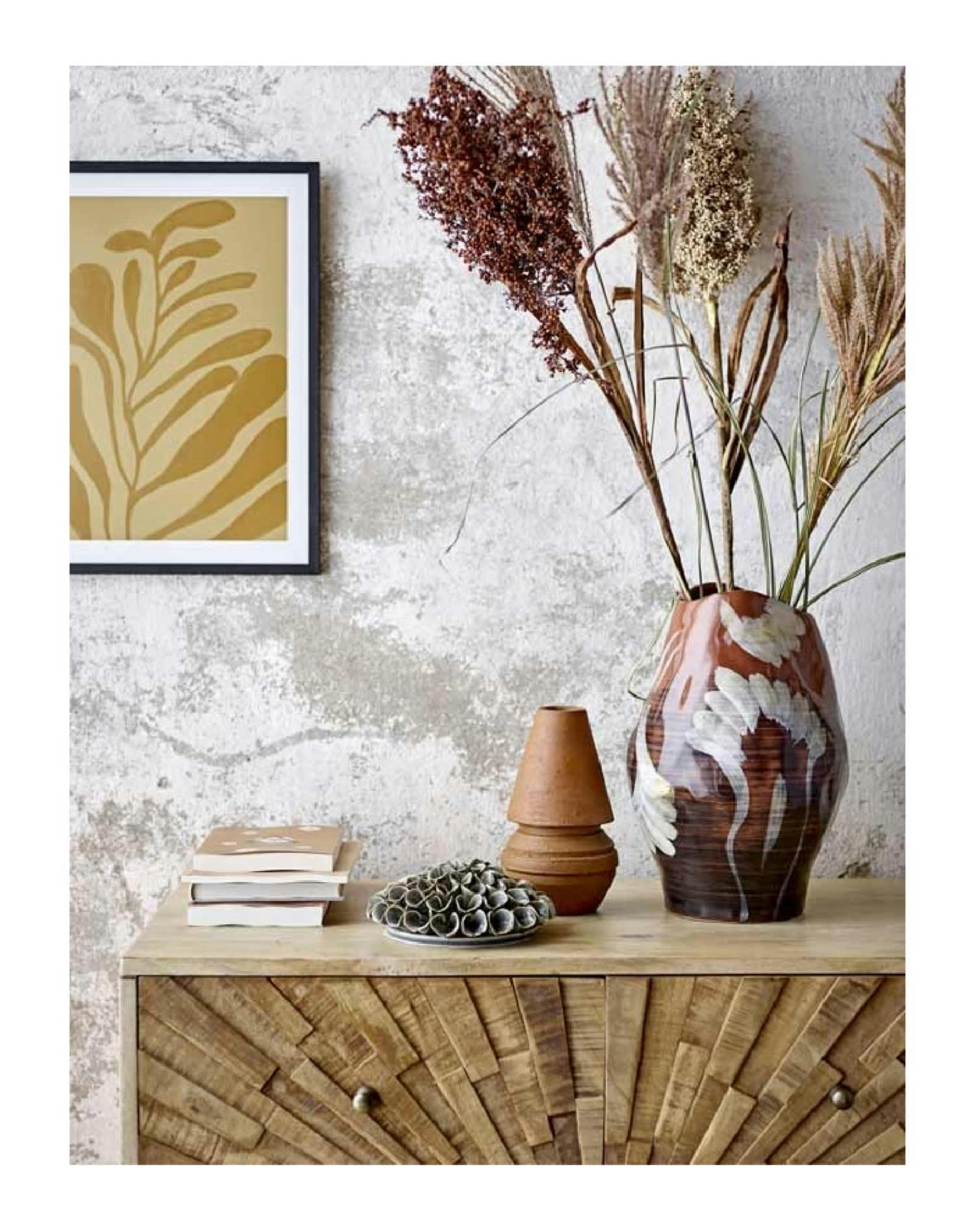 OBSA - Vase en grès brun H30cm