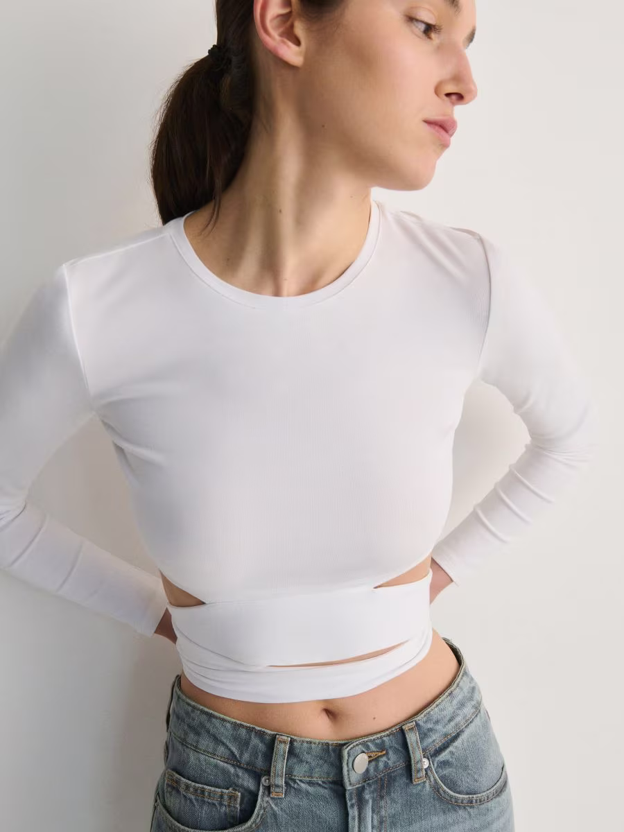 Blouse Tied At The Waist