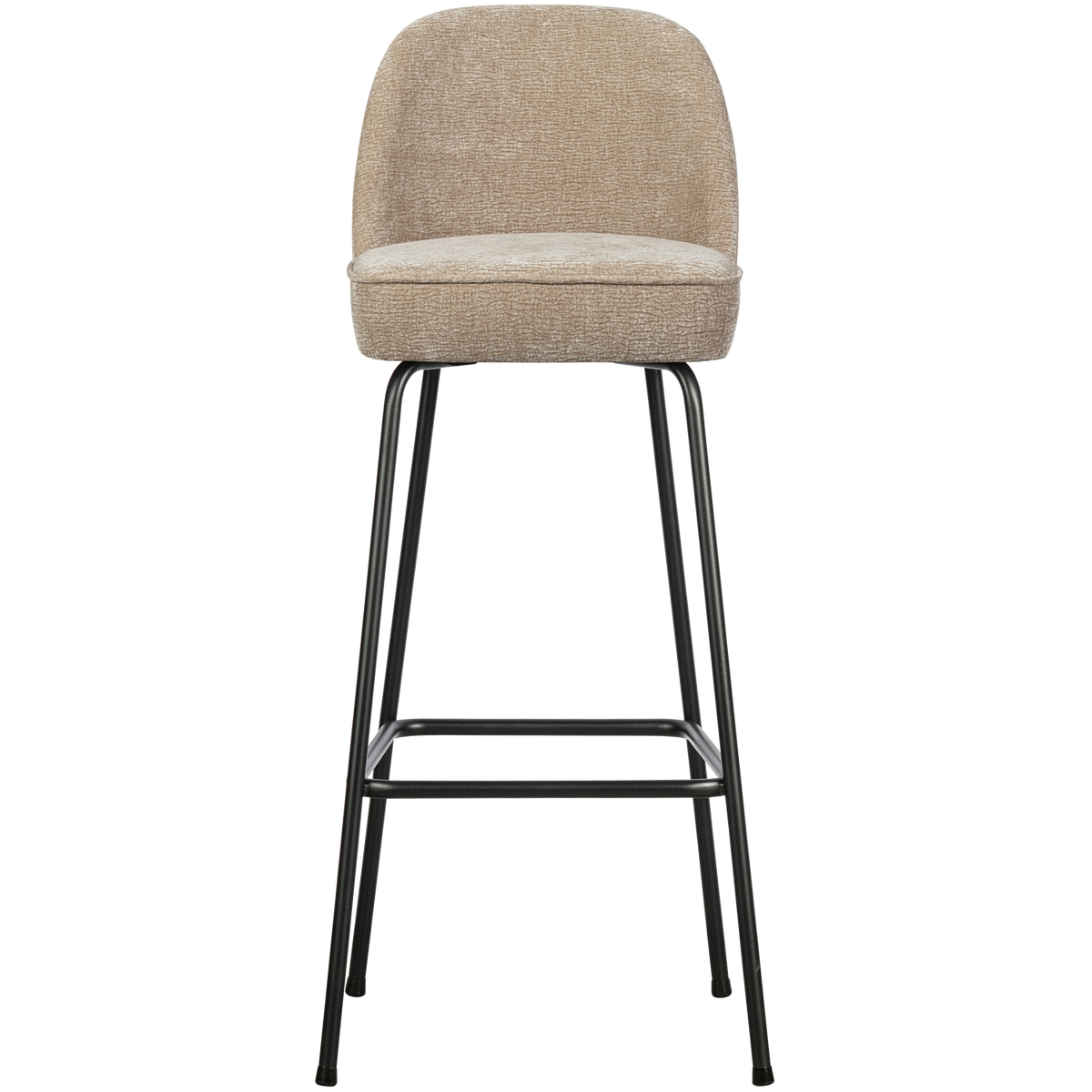 WOOOD Barstoel 80 cm 3D Vogue - Chenille - Zand - 89x50x55 cm