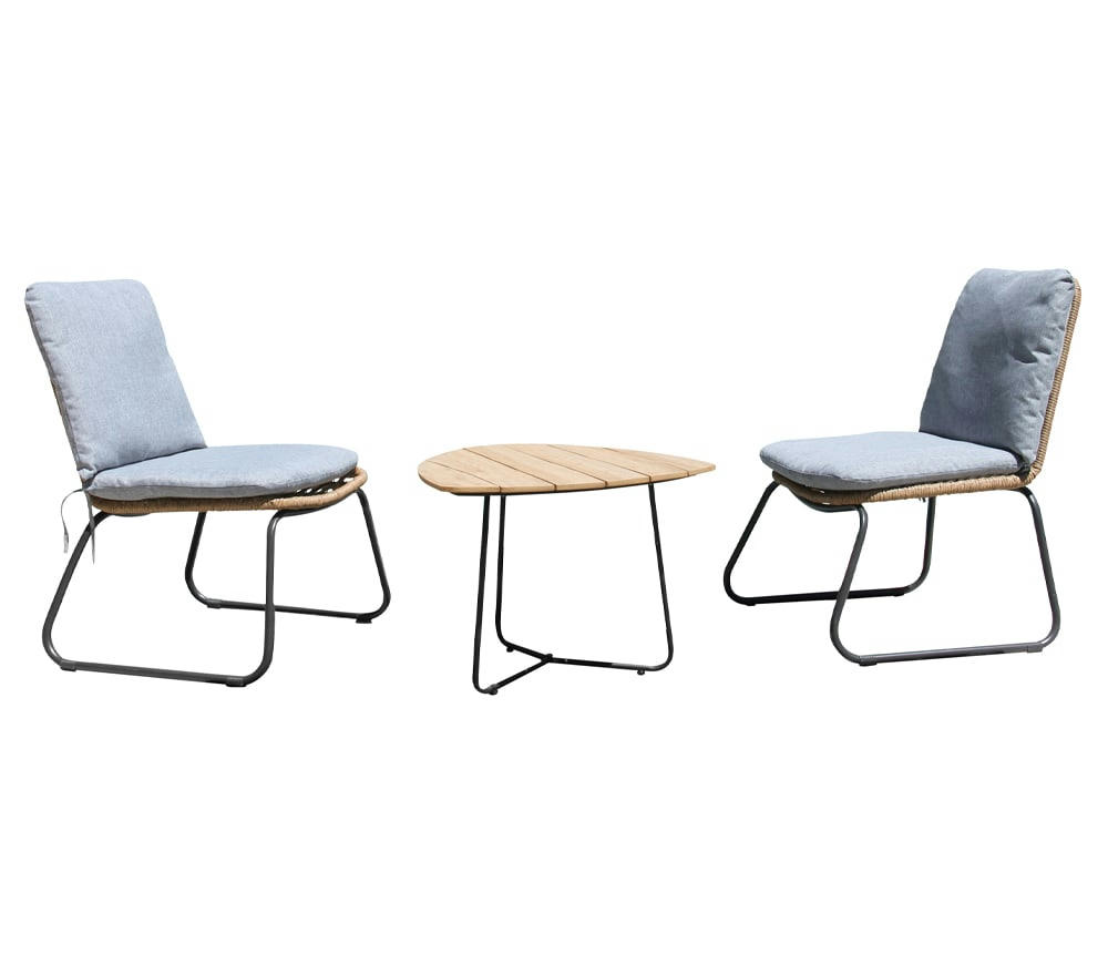 MILOS - Salon de jardin 2 places - en acier