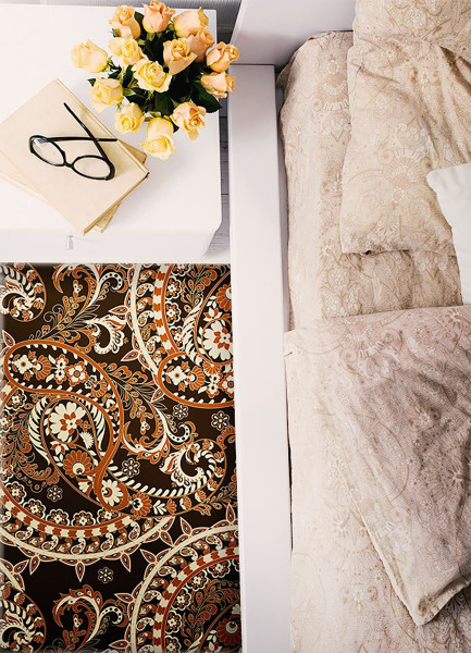 Wewnętrzny dywan winylowy Paisley retro 60 x 90 cm