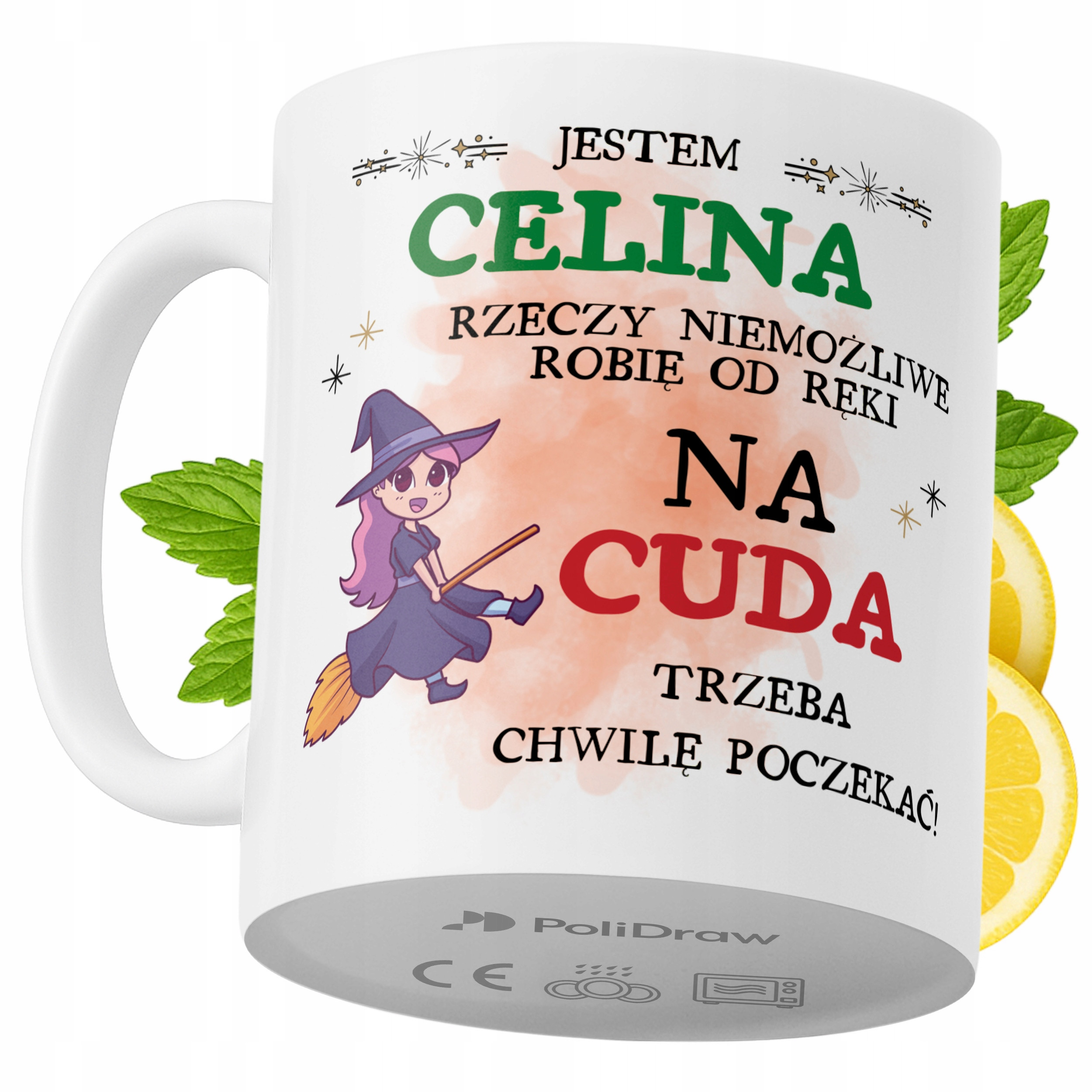 Kubek Dla Celiny na Prezent z Nadrukiem ze Zdjęciem 330 ml PoliDraw