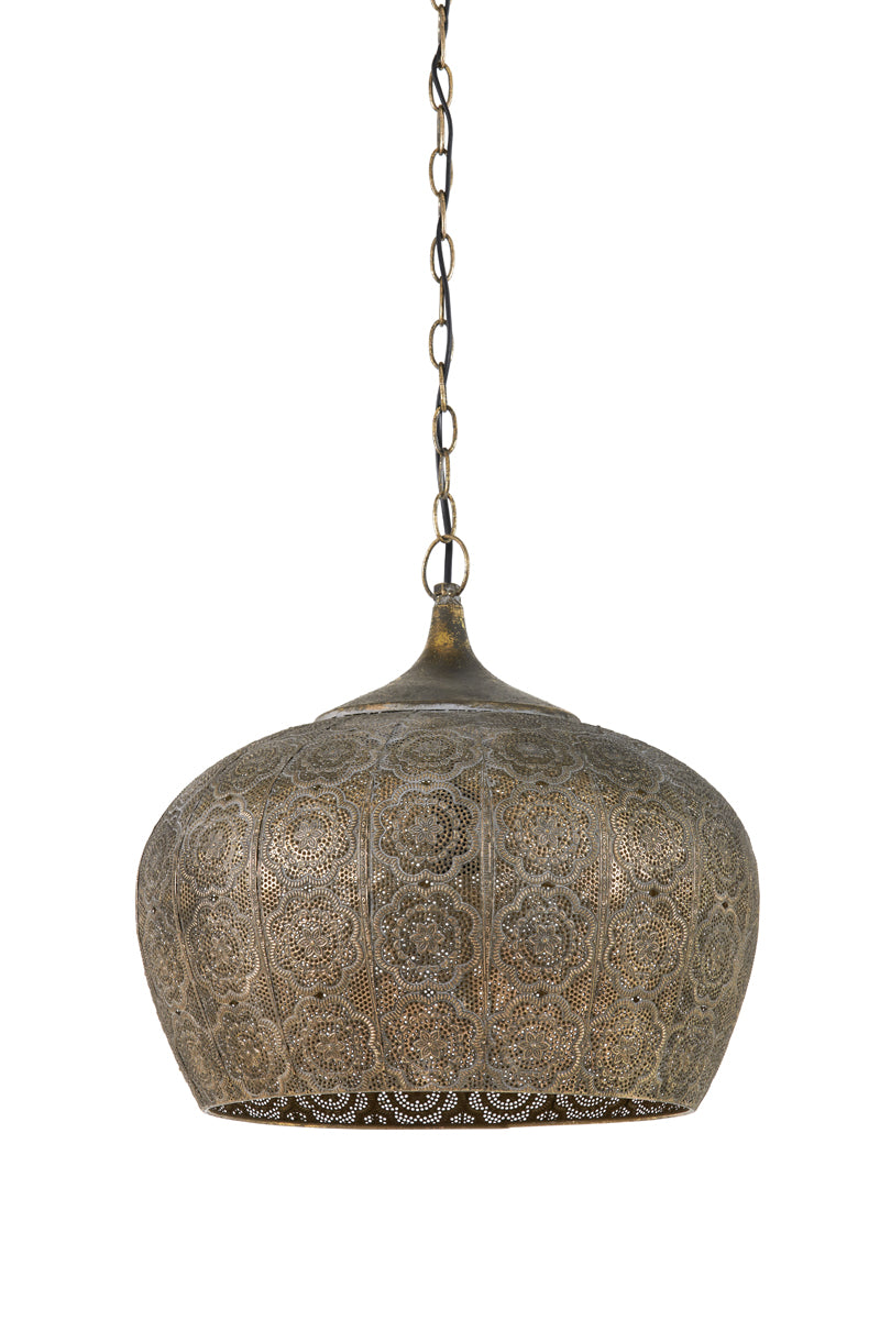 Light & Living hanglamp EMINE - Ø43.5x40.5cm - bruin