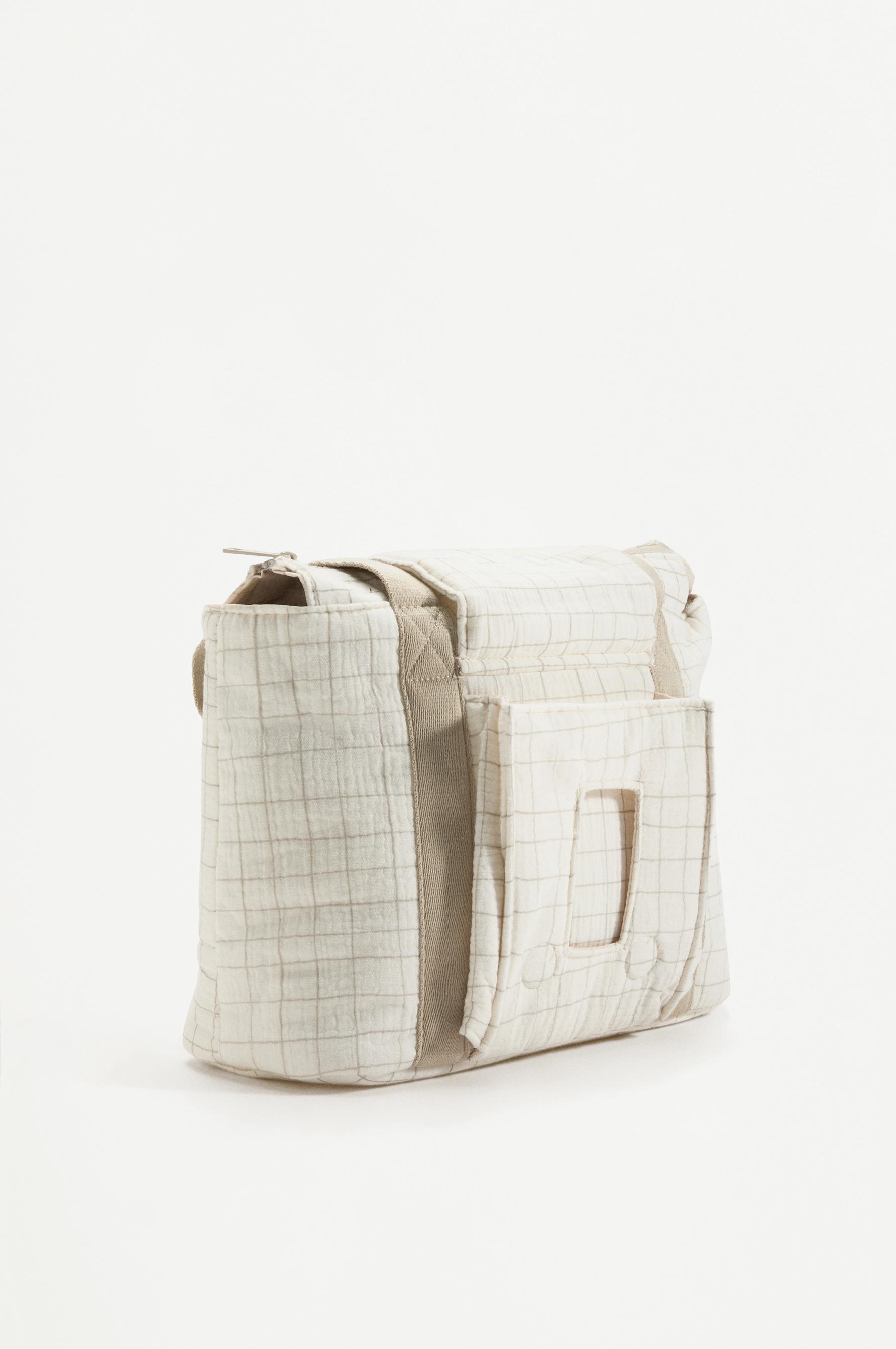 BOLSO SHOPPER CUADROS MATERNIDAD