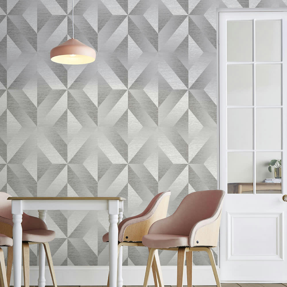 - papier peint atelier geo acier 1005x52cm