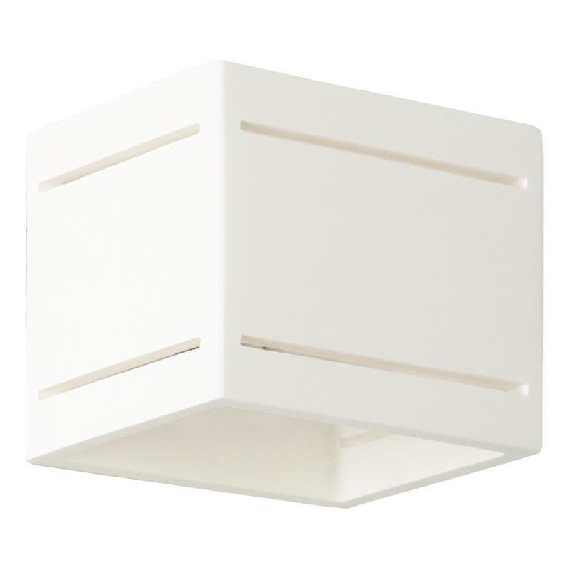 Kinkiet biały MARK BIA 1xG9x40W wym:10x12x12cm IP20 Lampex