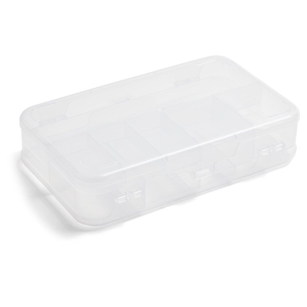 BoÎte de rangement à compartiments pour loisirs créatifs 21,5x13xH5cm
