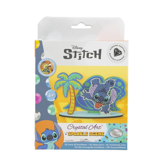 Disney Stitch Wave Crystal Art Sparkle Scene