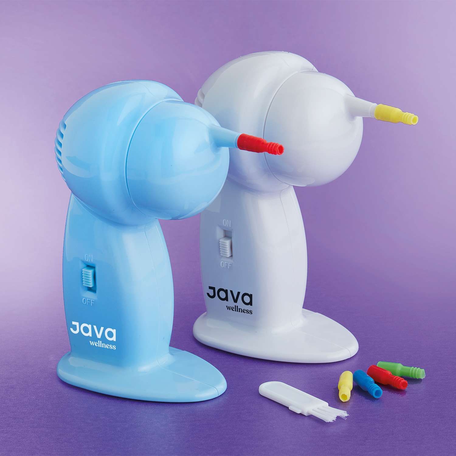 JAVA Wellness Suction Ear Cleaner with 4 Silicone Tips